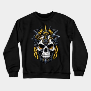 Mecha Skull S02 D10 Crewneck Sweatshirt